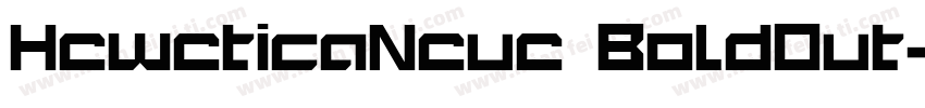 HeweticaNeue BoldOut字体转换